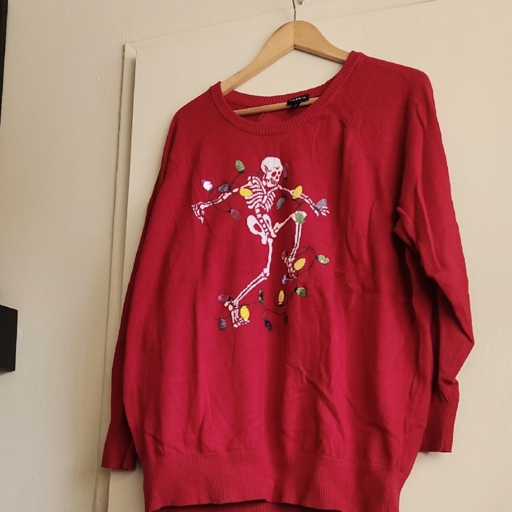 Torrid Dancing Skull Christmas Sweater 2X